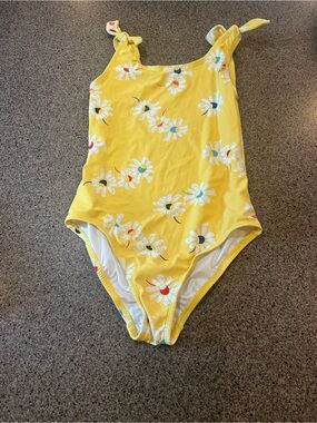 Yellow Daisy One-Piece Swimsuit